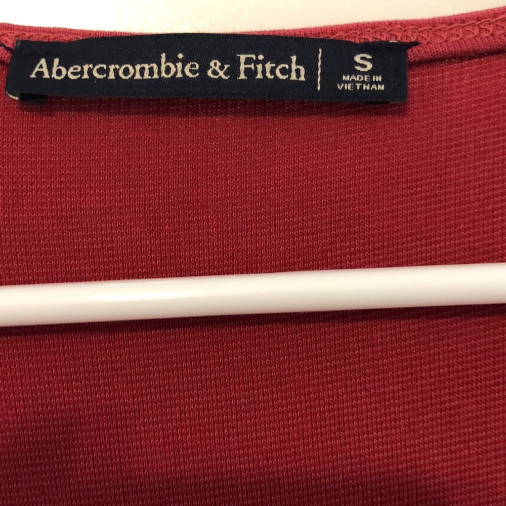 ABERCROMBIE & FITCH LONG SLEEVE KNOT FRONT DRESS - Picture 6 of 7